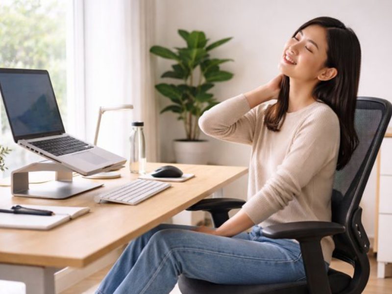 久坐頸痛必看：Freelancer 必備的人體工學 Home Office 配置