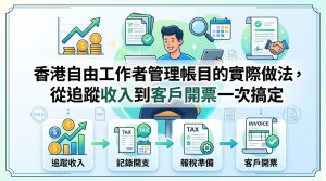 香港自由工作者管理帳目的實際做法，從追蹤收入到客戶開票一次搞定